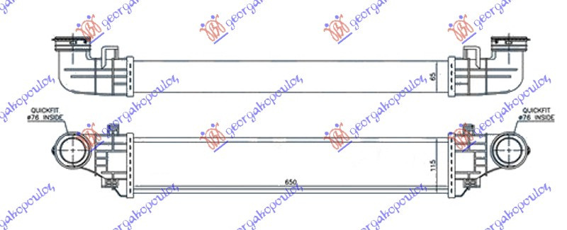 Radiator Apa - Mercedes E Class (W211) 2002 , 2115001102