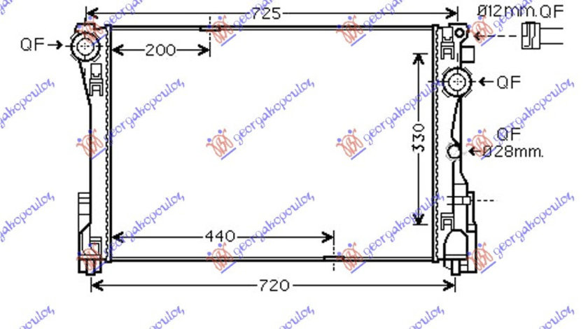 Radiator Apa - Mercedes E Class (W212) 2009 , 995002603