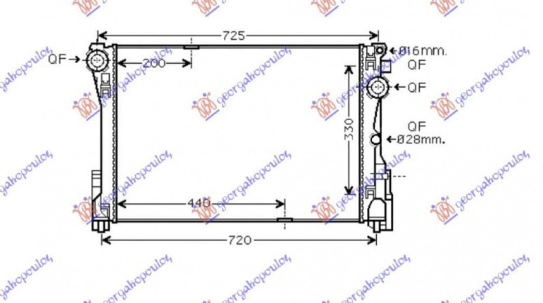 Radiator Apa - Mercedes E Class (W212) 2009 , 995006203