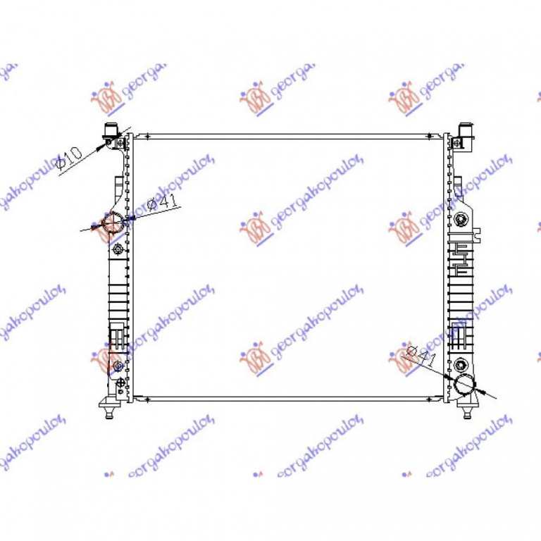 Radiator Apa - Mercedes Gl (X164) 2006 , 2515000603