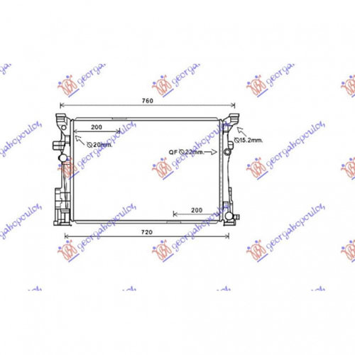 Radiator Apa - Mercedes Gla (X156) 2014 , 2465001303