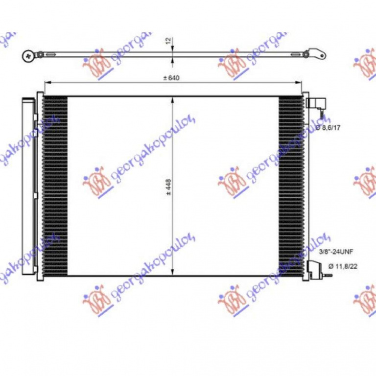 Radiator Apa - Mercedes Glc (253) Suv/Coupe 2000-2001, 995003303