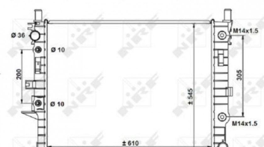 Radiator apa Mercedes M-CLASS (W163) 1998-2005 #2 01063084