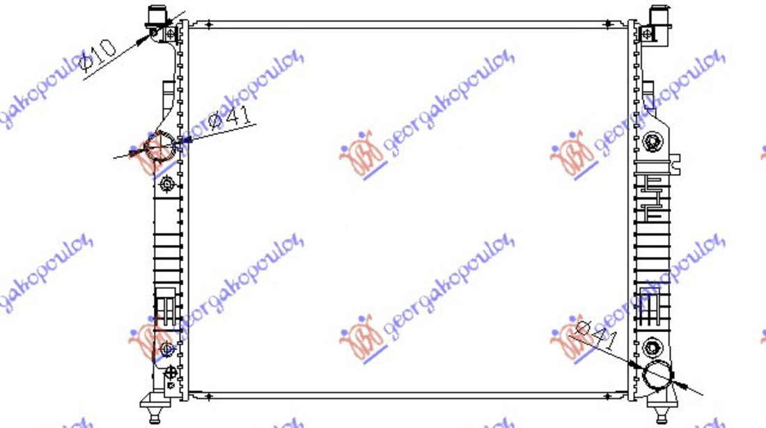 Radiator Apa - Mercedes Ml (W164) 2005 , 2515000603