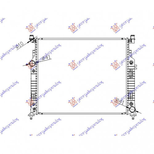 Radiator Apa - Mercedes R Class (W251) 2006 , 2515000603