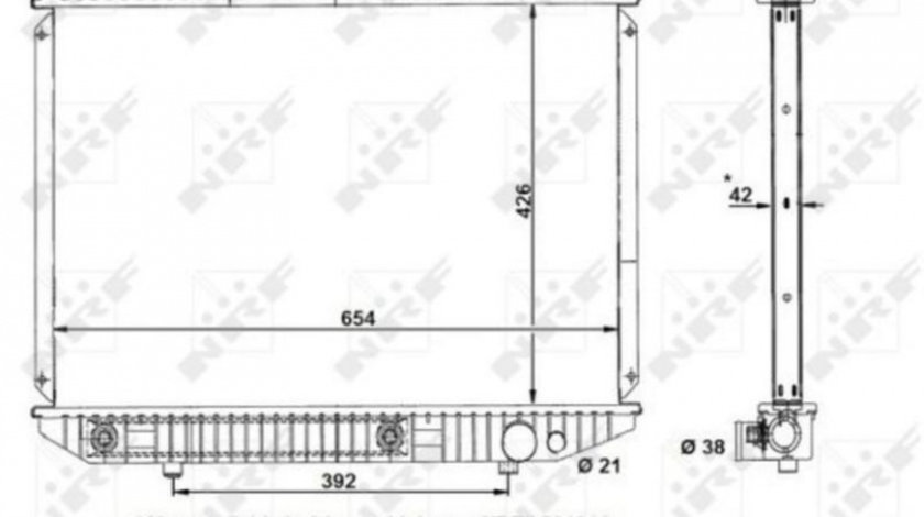 Radiator apa Mercedes S-CLASS (W126) 1979-1991 #2 01062067