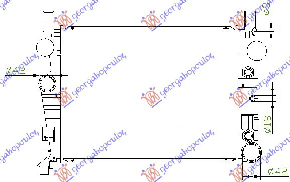 Radiator Apa - Mercedes S Class (W220) 1998 , 2205000103