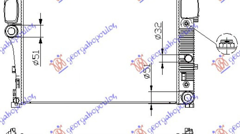 Radiator Apa - Mercedes S Class (W221) 2005 , 2215000003