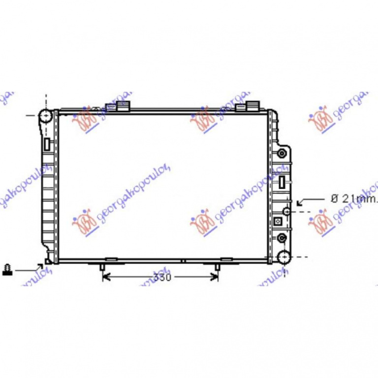Radiator Apa - Mercedes Slk (R170) 1996 , 2025003203