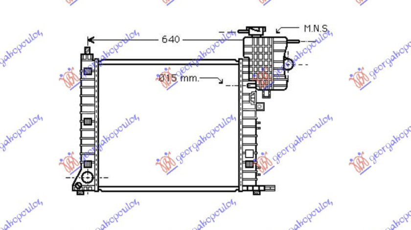 Radiator Apa - Mercedes Vito (W638) 1996 , 6385012701