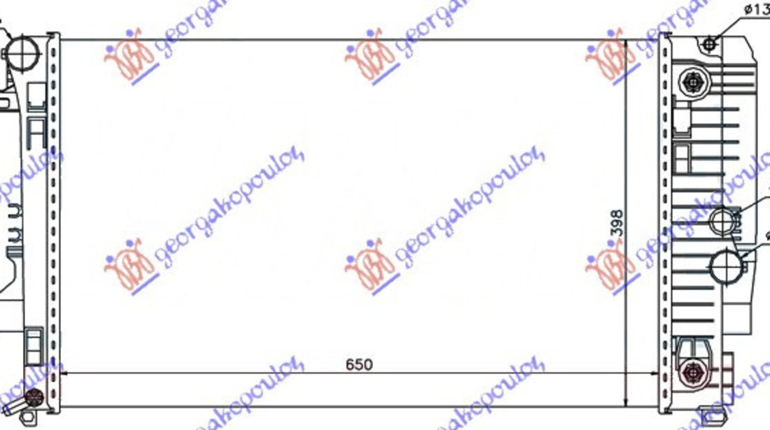 Radiator Apa - Mercedes Vito (W639) & Viano 2004 , 6395010701