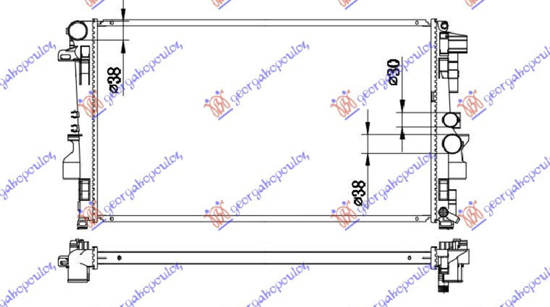 Radiator Apa - Mercedes Vito (W639) & Viano 2004 , 6395010401