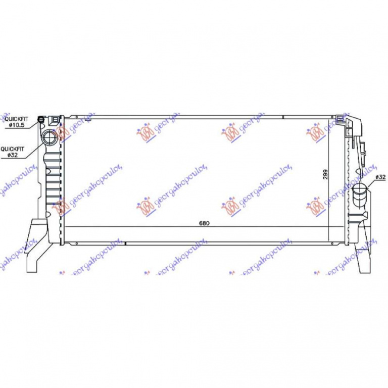 Radiator Apa - Mini Cabrio (F57) 2015 , 17117617635