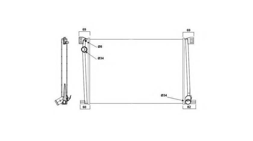 Radiator apa MINI MINI COUNTRYMAN (R60) 2010-2016 #3 01023135