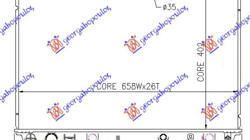 Radiator Apa - Mitsubishi Carisma 1996 , Mb925662