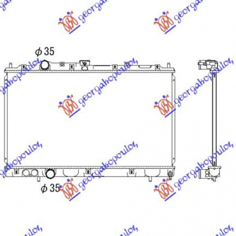Radiator Apa - Mitsubishi Colt (Cj1) 1999 , Mr187961