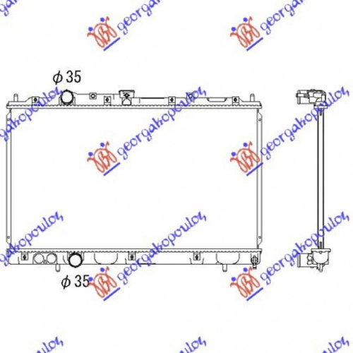 Radiator Apa - Mitsubishi Colt (Cj1) 1999 , Mr187961