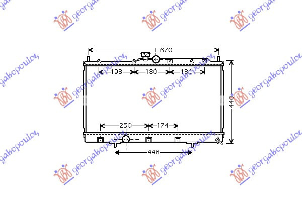 Radiator Apa - Mitsubishi Lancer 2004 , Mr968857