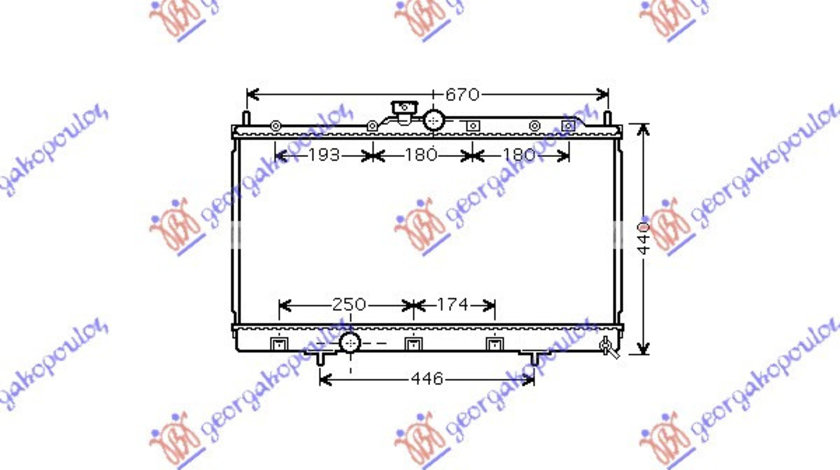 Radiator Apa - Mitsubishi Lancer 2004 , Mr968857