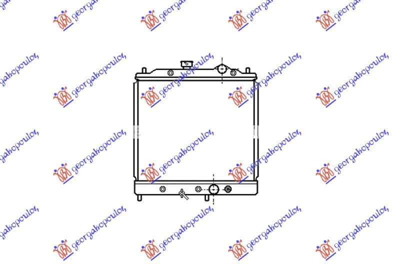 Radiator Apa - Mitsubishi Lancer (C61/5) 1989 , Mb538540