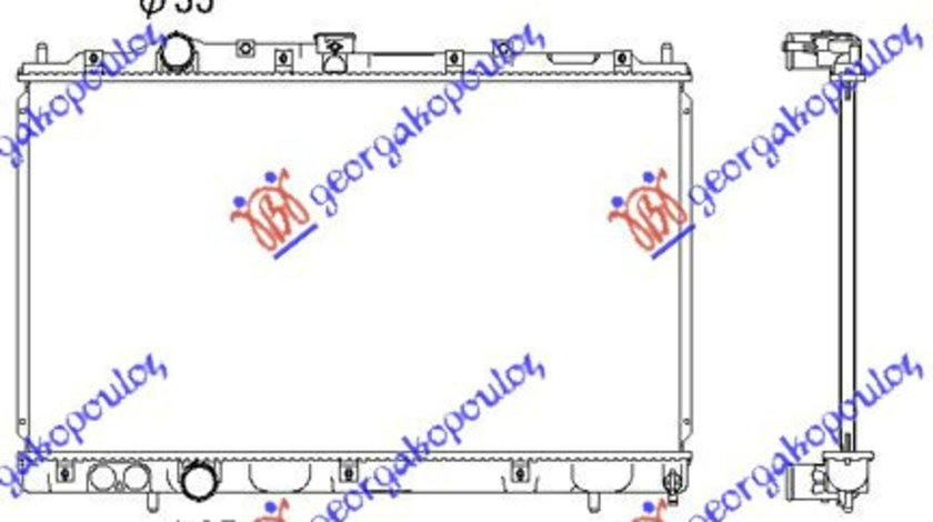 Radiator Apa - Mitsubishi Lancer (Ck1) 1995 , Mr187961