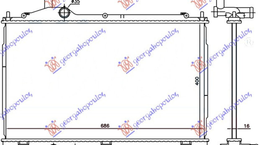 Radiator Apa - Mitsubishi Outlander 2013 , 1350a601