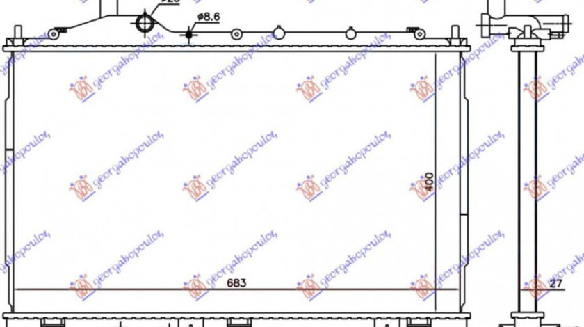 Radiator Apa - Mitsubishi Outlander 2016 , 1350a601