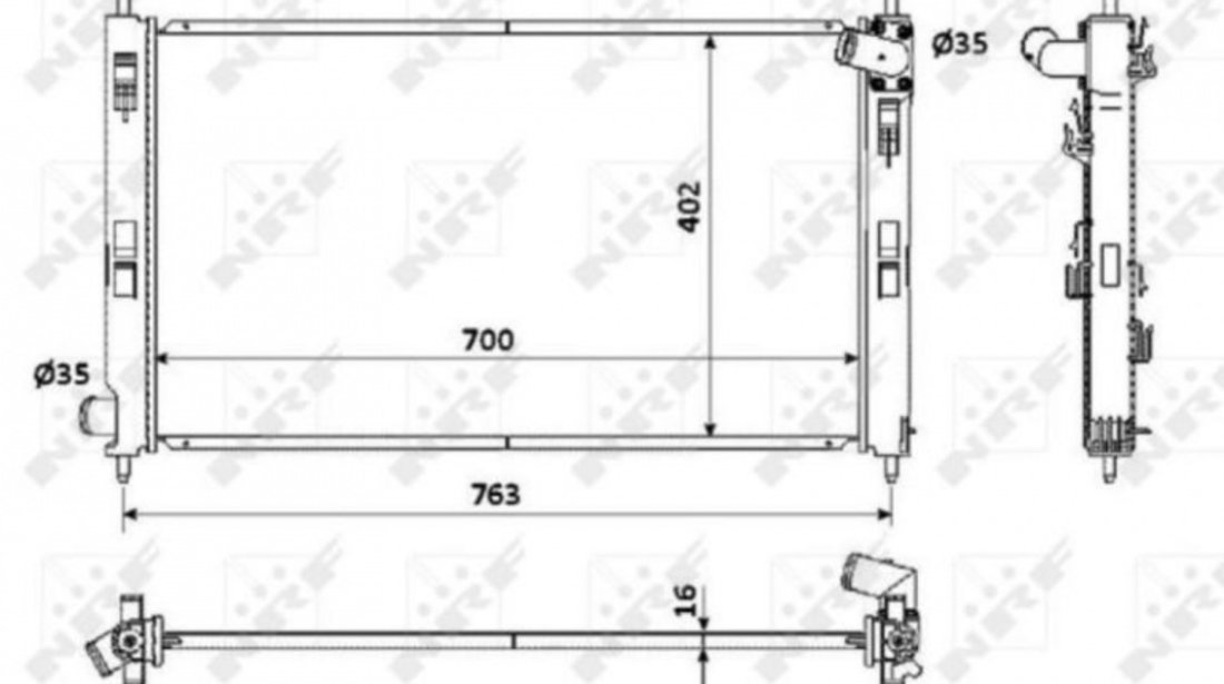 Radiator apa Mitsubishi OUTLANDER II (CW_W) 2006-2012 #3 119088