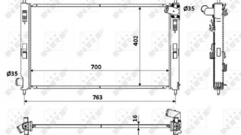 Radiator apa Mitsubishi OUTLANDER II (CW_W) 2006-2012 #3 119088