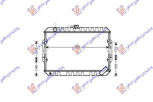 Radiator Apa - Mitsubishi P/U L200 1987 , 356389