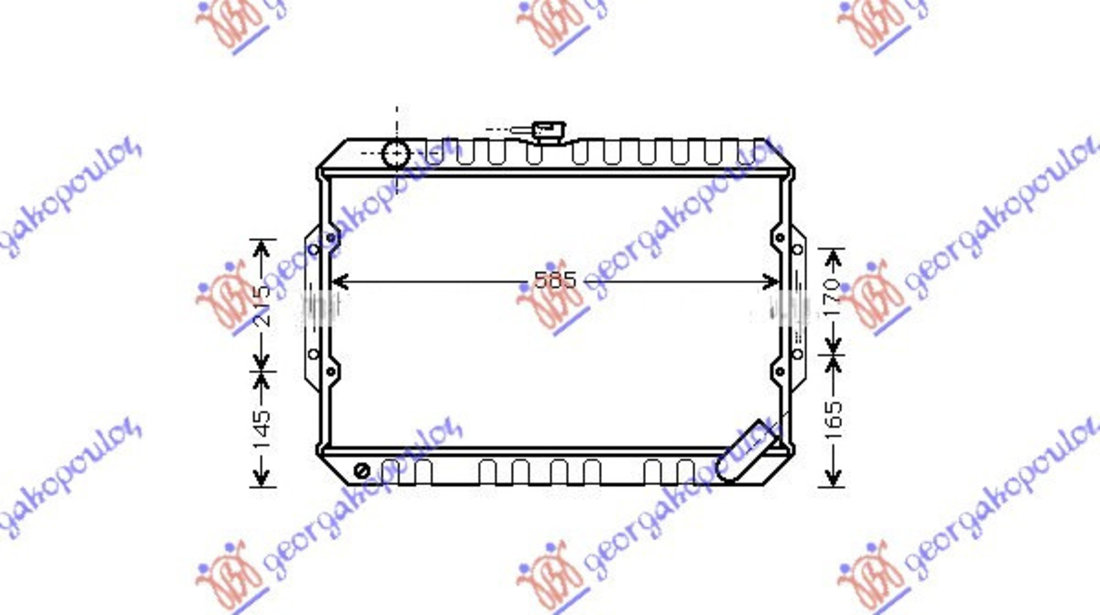 Radiator Apa - Mitsubishi P/U L200 1987 , 356389