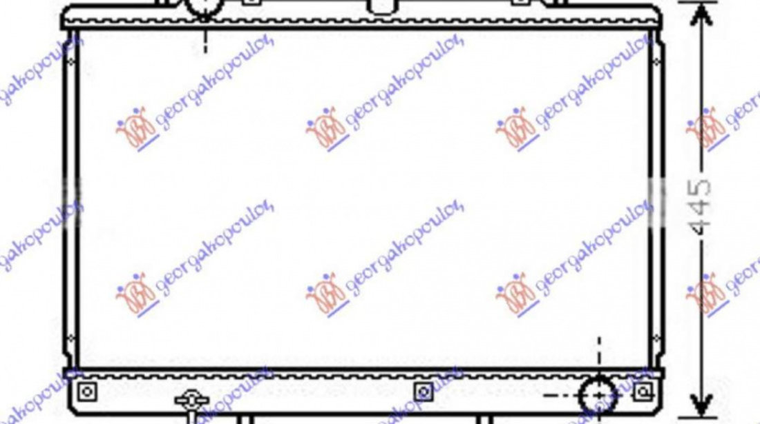 Radiator Apa - Mitsubishi P/U L200 1999 , Mr127853