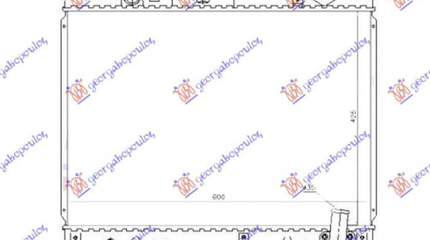 Radiator Apa - Mitsubishi P/U L200 1999 , Mr281024