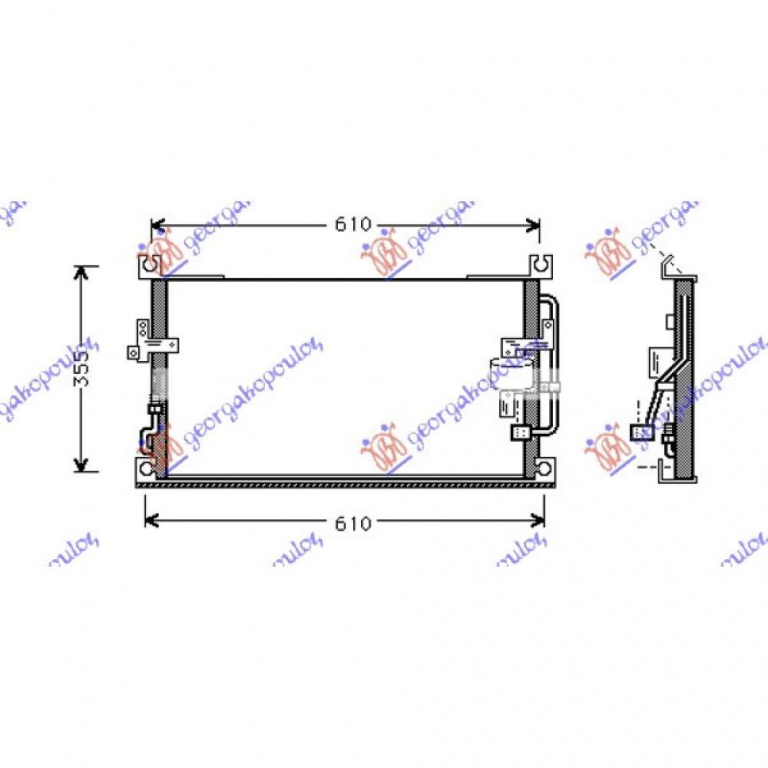 Radiator Apa - Mitsubishi P/U L200 19997 1998 , Mr281024