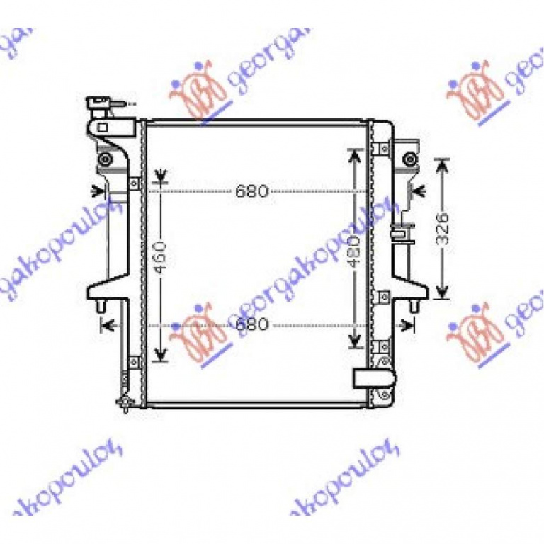 Radiator Apa - Mitsubishi P/U L200 2010 , 16400-0l120