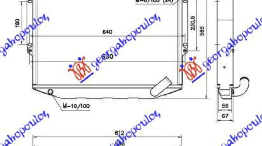 Radiator Apa - Mitsubishi Pajero 1996 , Mb422130