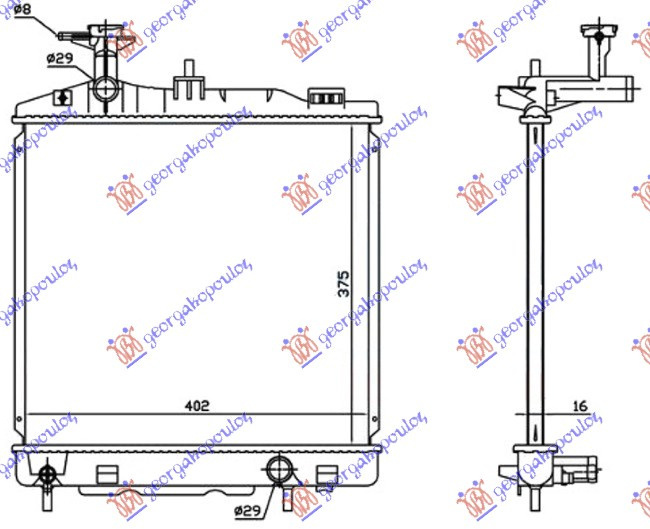 Radiator Apa - Mitsubishi Space Star 2013 , 1350a537