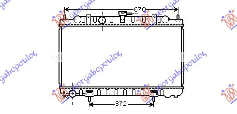 Radiator Apa - Nissan Almera (N16) Sdn2000 2001 , 21410-4m700