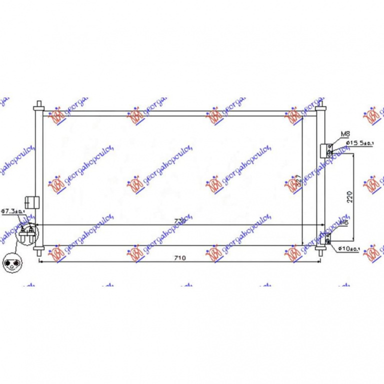 Radiator Apa - Nissan Almera Tino 2000 , 21410bu101