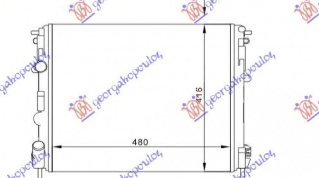 Radiator Apa - Nissan Kubistar 2003 , 7700428082