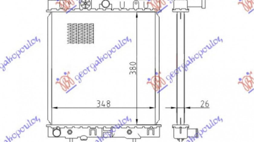 Radiator Apa - Nissan Micra (K11) 1992 , 21410-98b00