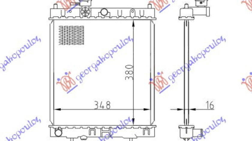 Radiator Apa - Nissan Micra (K11) 1992 , 2141098b00