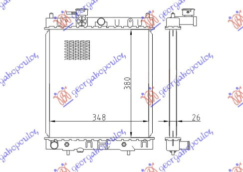 Radiator Apa - Nissan Micra (K11) 1992 , 21460-97b00