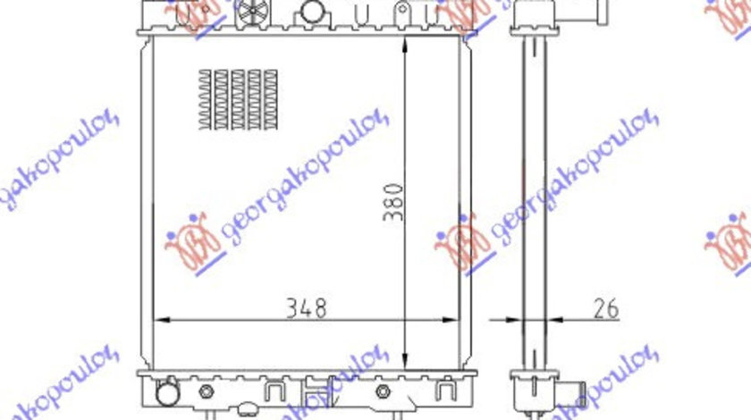 Radiator Apa - Nissan Micra (K11) 1992 , 21460-97b00