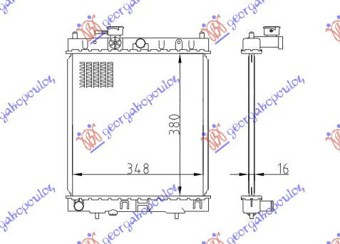 Radiator Apa - Nissan Micra (K11) 1992 , 2146097b00