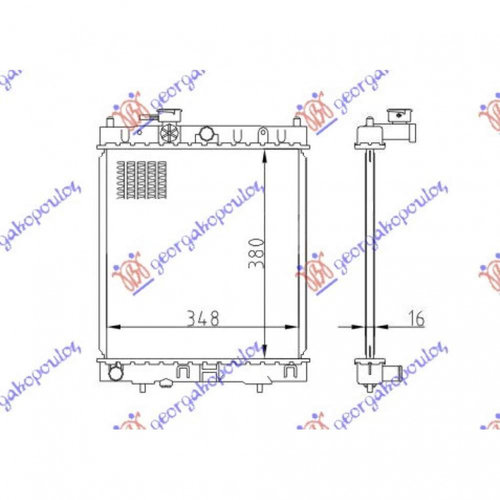 Radiator Apa - Nissan Micra (K11) 1998 , 2141098b00