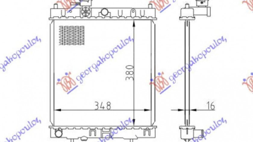 Radiator Apa - Nissan Micra (K11) 1998 , 2146097b00