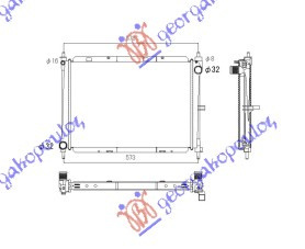 Radiator Apa - Nissan Micra (K12) 2002 , 21410-Ay602