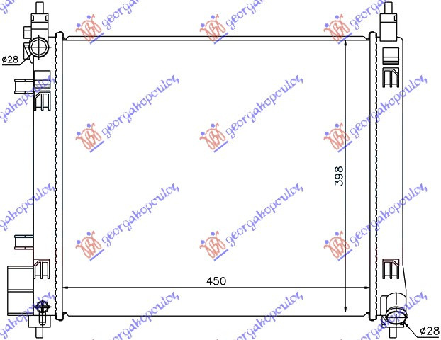 Radiator Apa - Nissan Micra (K13) 2010 , 21410-3hd1a