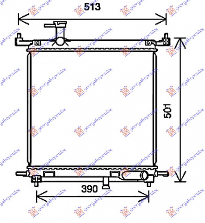 Radiator Apa - Nissan Micra (K13) 2010 , 214101hc1a